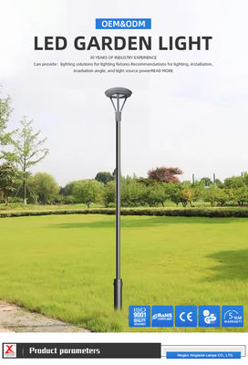 50W LED Post Top Lamp voor Europa Type Villa Tuin met 3/5 en 4000K Kleurtemperatuur