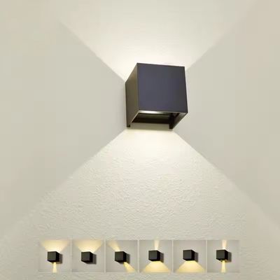 Kleurweergave-index Ra 80 Moderne buitenwandlamp LED Waterdicht IP65 Opwaarts-Doorwaarts licht