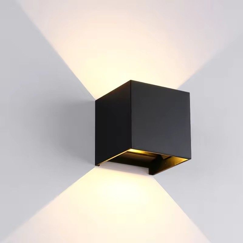 Verstelbare hoek van de balk LED-kubuswandverlichting op en neer 6W 12W voor buitenmontage